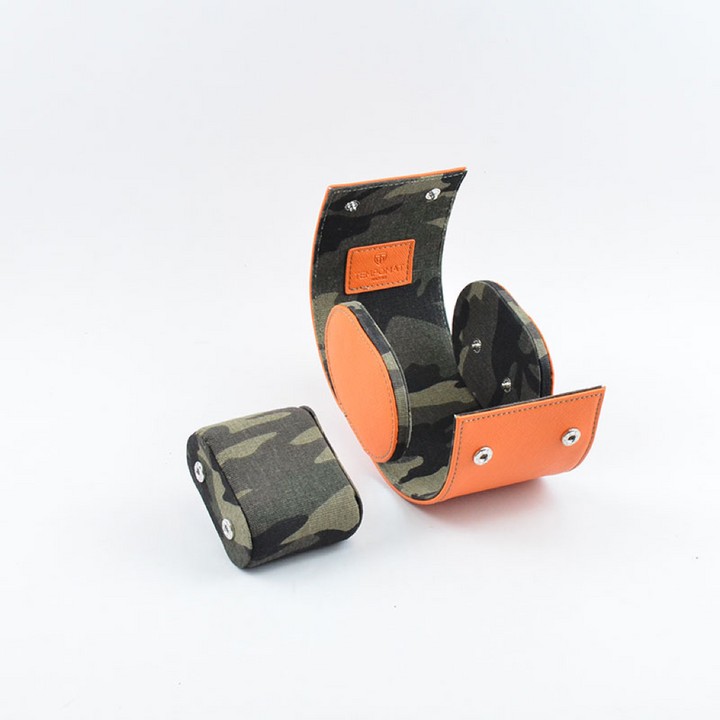 Tempomat Individual Orange Saffiano Leather Watchroll