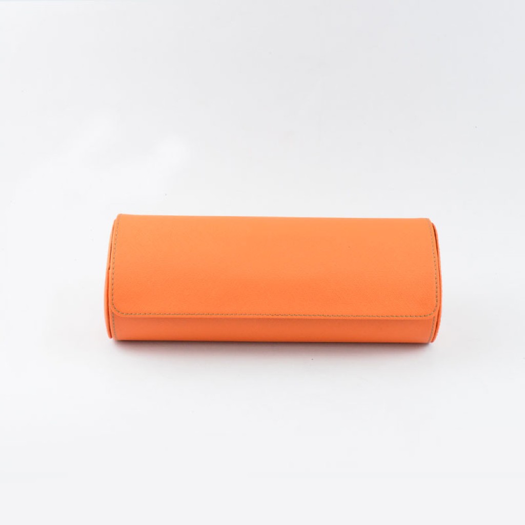 Tempomat Orange Saffiano Leather Watchroll